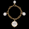 Bracelets^Paspaley Mermaid Dive Charm Bracelet | 10mm Circle Pearl, 12mm Oval Pearls, Mother of Pearl, and Yellow Gold YellowGold
