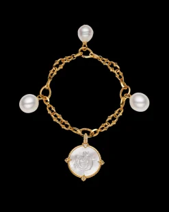 Bracelets^Paspaley Mermaid Dive Charm Bracelet | 10mm Circle Pearl, 12mm Oval Pearls, Mother of Pearl, and Yellow Gold YellowGold