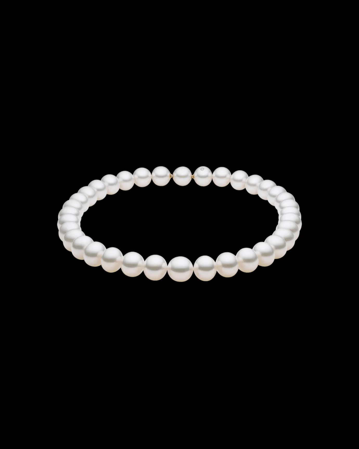 Strand Necklaces & Bracelets | Necklaces & Pendants^Paspaley Moonlight Pearl Strand Necklace | 13mm Button and Round Pearls, and Signature Diamond WhiteGold