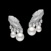 Earrings & Studs^Paspaley Night Bird Feather Pearl Earrings | 7-10mm Keshi Pearls, Diamonds, and White Gold WhiteGold