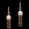 Earrings & Studs^Paspaley Noir Hero Lavalier Pearl Earrings | 10mm Oval Pearls, Black Mother of Pearl, and Rose Gold RoseGold