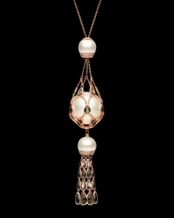 Necklaces & Pendants^Paspaley Noir Hero Lavalier Pearl Necklace | 18mm Round Pearl, Black Mother of Pearl, and Rose Gold RoseGold