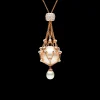 Necklaces & Pendants^Paspaley Opal Lavalier Pearl Necklace | 15mm Round Pearl, Opals, and Rose Gold RoseGold