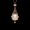 Necklaces & Pendants^Paspaley Opal Lavalier Pearl Necklace | 15mm Button Pearl, Opals and Rose Gold RoseGold