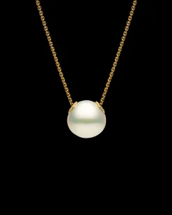 Necklaces & Pendants^Paspaley Palais Pearl Necklace | 14mm Triangle Pearl, Diamonds, and Yellow Gold YellowGold
