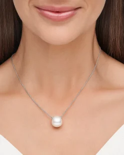 Necklaces & Pendants^Paspaley Palais Pearl Necklace | 14mm Triangle Pearl, Diamonds, and White Gold WhiteGold