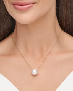 Necklaces & Pendants^Paspaley Palais Pearl Necklace | 14mm Triangle Pearl, Diamonds, and Yellow Gold YellowGold