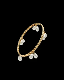 Bracelets^Paspaley Pandanus Tassel Pearl Bangle | 6mm Keshi Pearls and Yellow Gold YellowGold