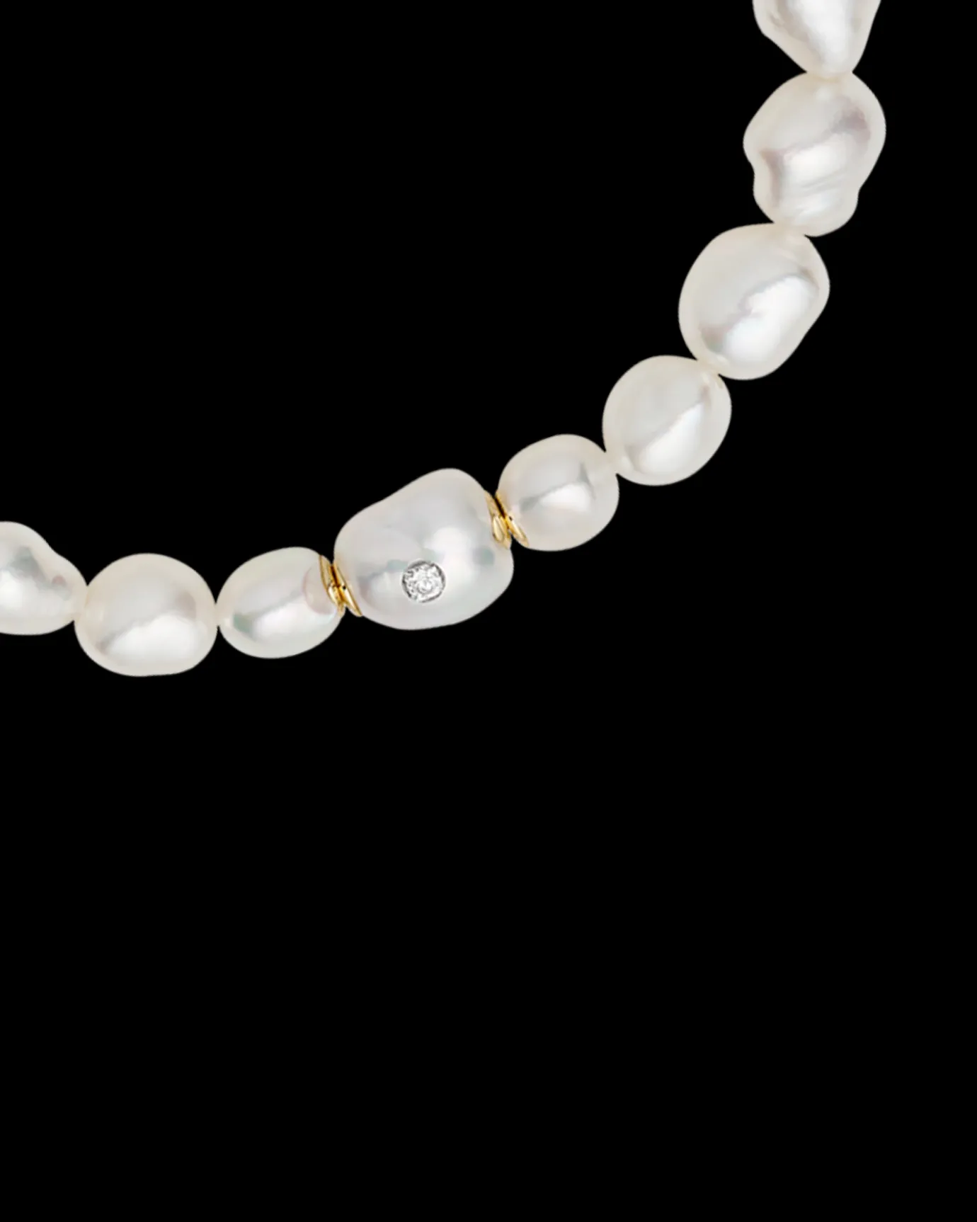 Strand Necklaces & Bracelets | Bracelets^Paspaley Keshi Baroque Pearl Strand Bracelet | 10-12mm Keshi Baroque Pearls and Signature Diamond YellowGold