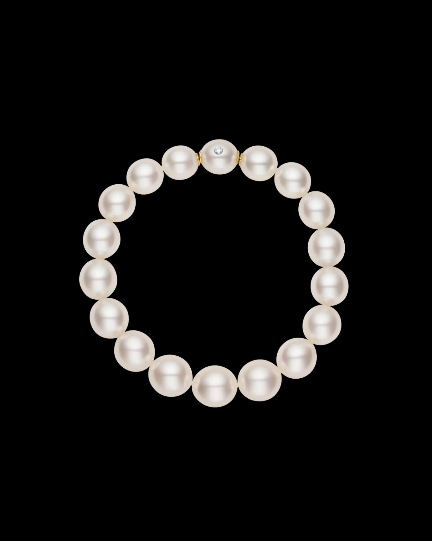 Strand Necklaces & Bracelets | Bracelets^Paspaley Oval Pearl Strand Bracelet | 10-11mm Oval Pearls and Signature Diamond YellowGold