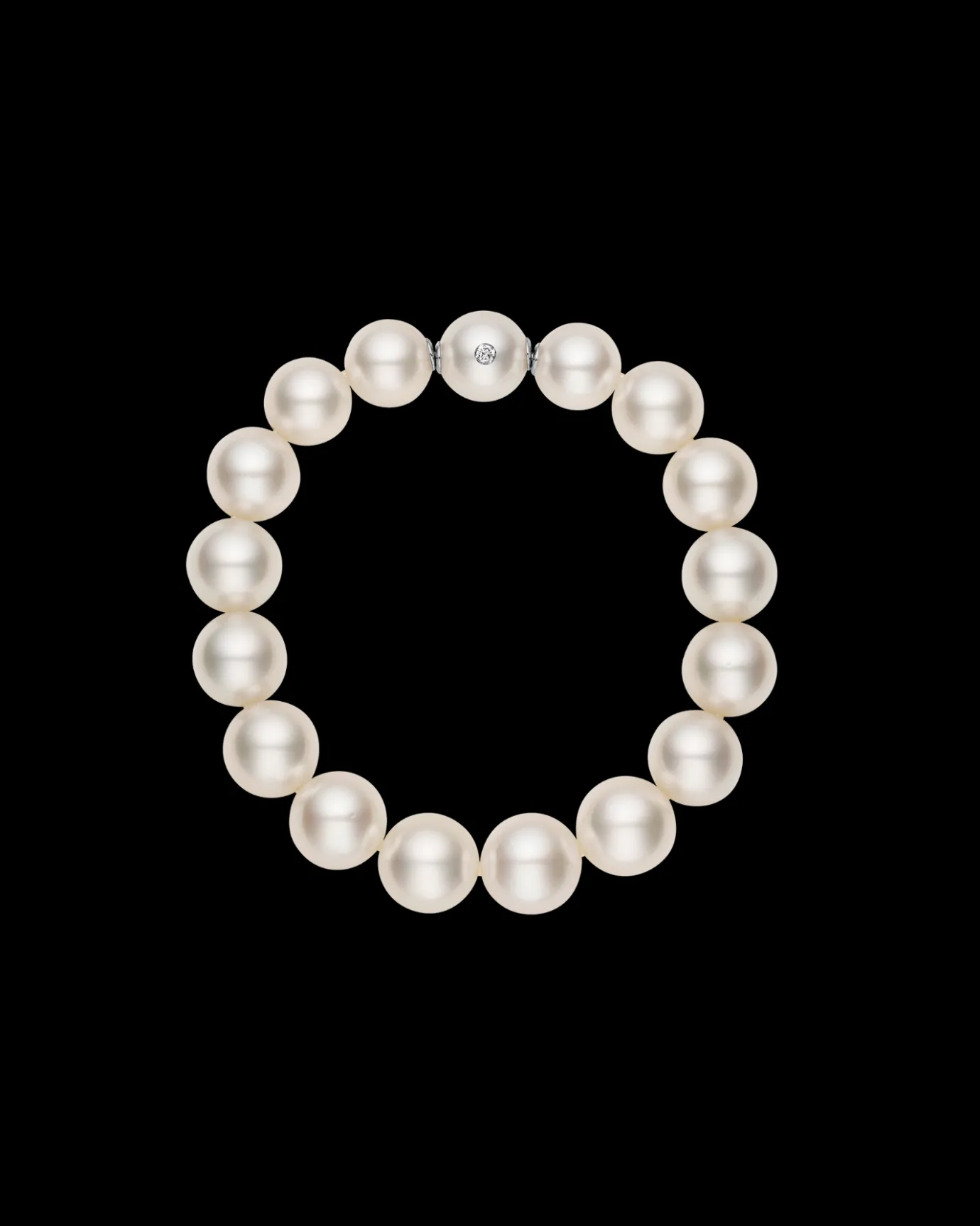 Strand Necklaces & Bracelets | Bracelets^Paspaley Round Pearl Strand Bracelet | 10-11mm Round Pearls and Signature Diamond WhiteGold