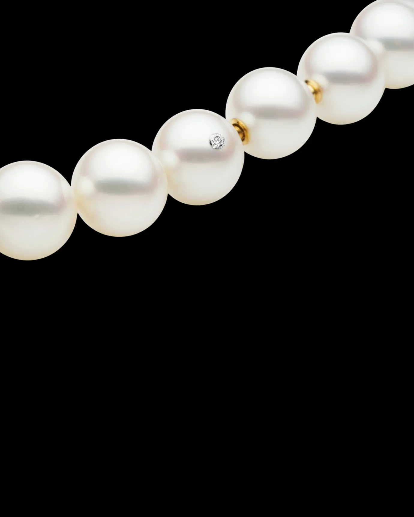 Strand Necklaces & Bracelets | Necklaces & Pendants^Paspaley Round Pearl Strand Necklace | 13-16mm Round Pearls and Signature Diamond YellowGold