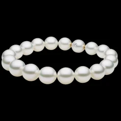 Strand Necklaces & Bracelets | Bracelets^Paspaley Semi-Round Pearl Strand Bracelet | 10-11mm Semi-Round Pearls and Signature Diamond YellowGold
