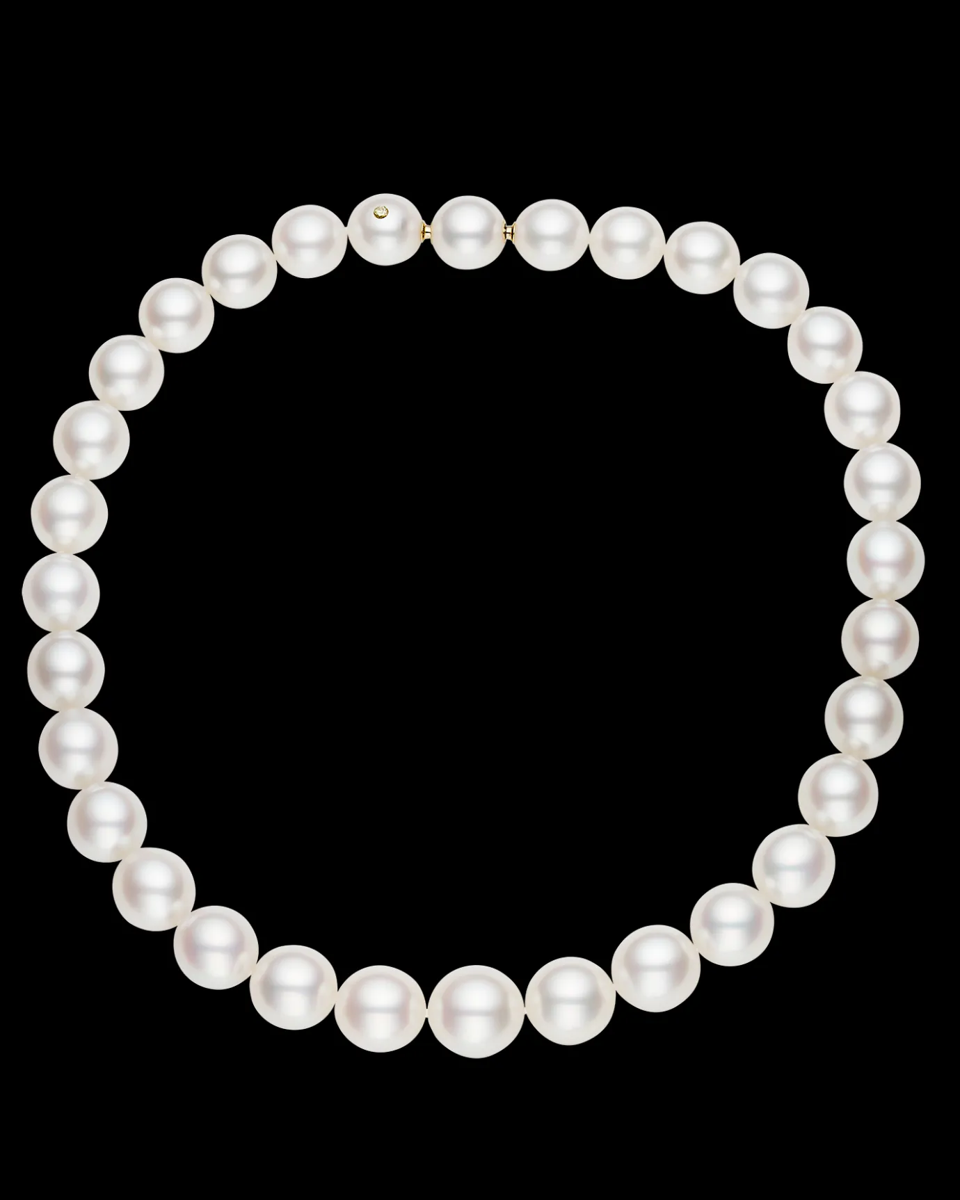 Strand Necklaces & Bracelets | Necklaces & Pendants^Paspaley Strand Of The Harvest Pearl Necklace | 12-14mm Oval Pearls and Signature Yellow Diamond YellowGold