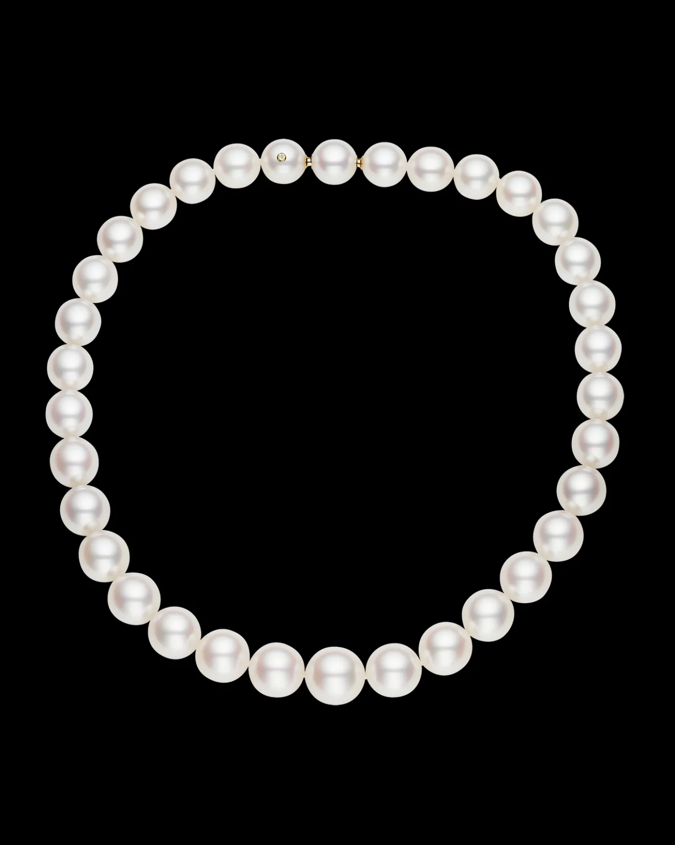 Strand Necklaces & Bracelets | Necklaces & Pendants^Paspaley Strand Of The Harvest Pearl Necklace | 12-14mm Semi-Round Pearls and Signature Yellow Diamond YellowGold