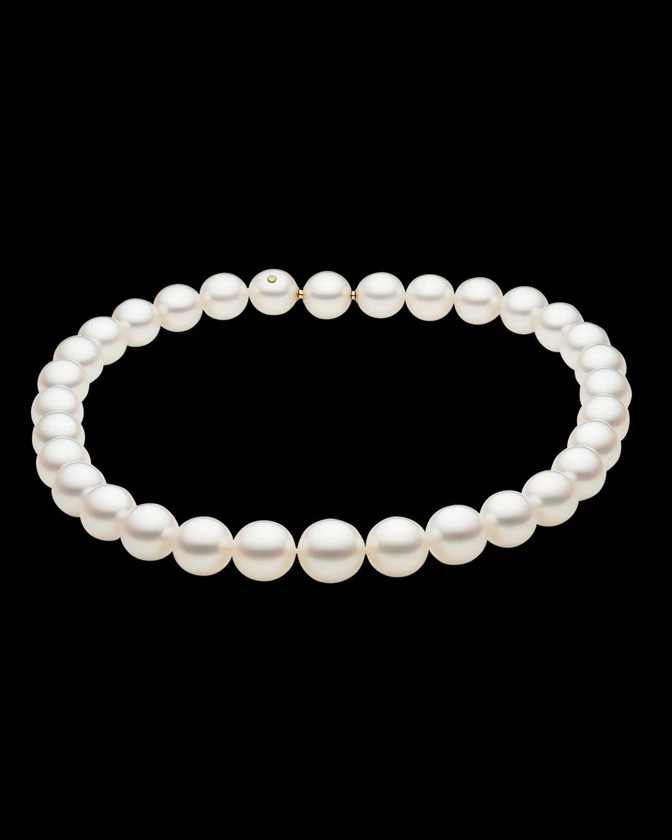 Strand Necklaces & Bracelets | Necklaces & Pendants^Paspaley Strand Of The Harvest Pearl Necklace | 12-14mm Oval Pearls and Signature Yellow Diamond YellowGold