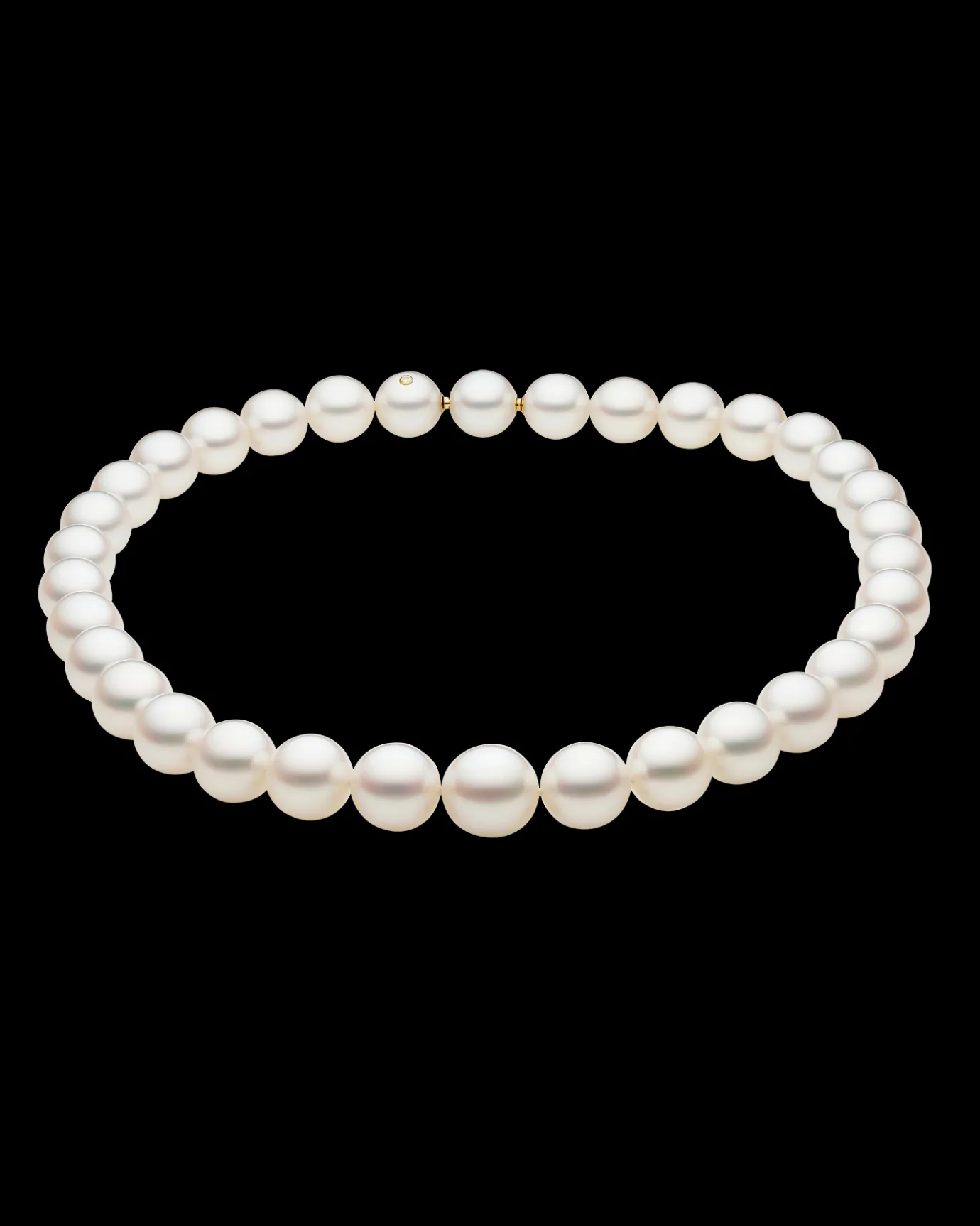 Strand Necklaces & Bracelets | Necklaces & Pendants^Paspaley Strand Of The Harvest Pearl Necklace | 12-14mm Semi-Round Pearls and Signature Yellow Diamond YellowGold