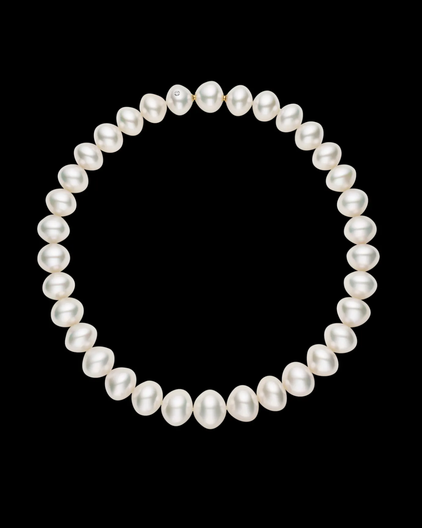 Strand Necklaces & Bracelets | Necklaces & Pendants^Paspaley Triangle Pearl Strand Necklace | 14-16mm Triangle Pearls and Signature Diamond YellowGold