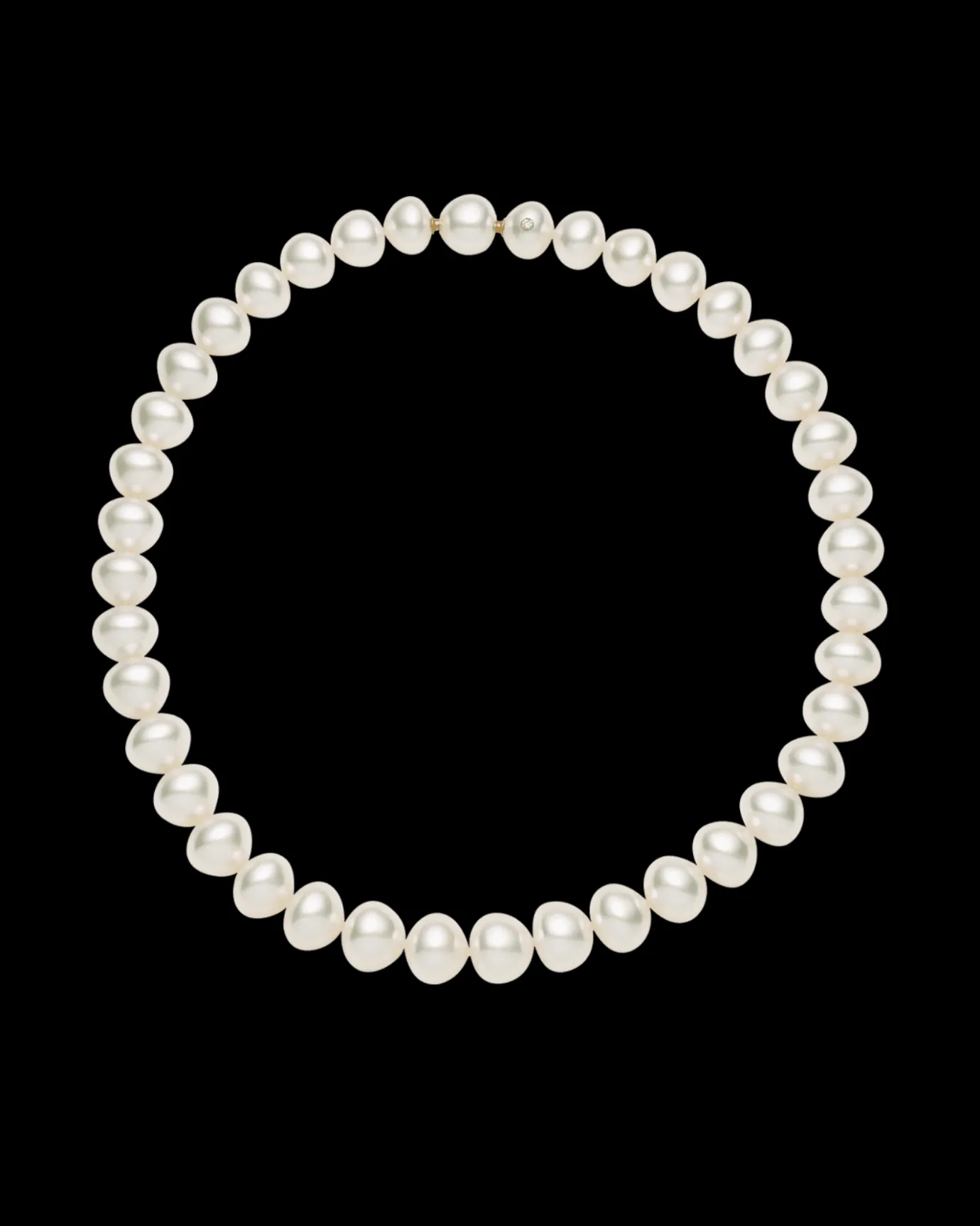Strand Necklaces & Bracelets | Necklaces & Pendants^Paspaley Triangle Pearl Strand Necklace | 12-16mm Triangle Pearls and Signature Diamond YellowGold