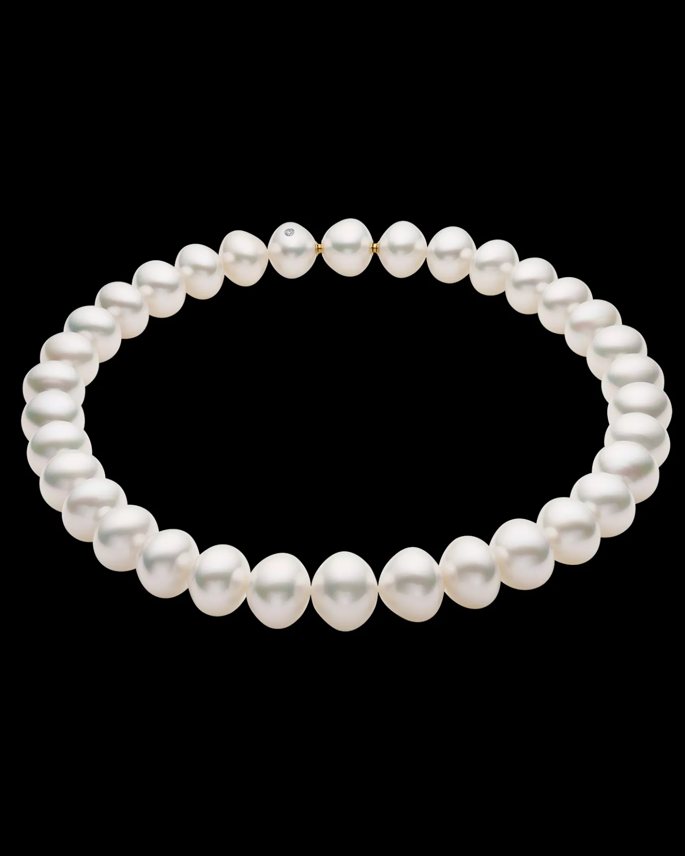 Strand Necklaces & Bracelets | Necklaces & Pendants^Paspaley Triangle Pearl Strand Necklace | 14-16mm Triangle Pearls and Signature Diamond YellowGold