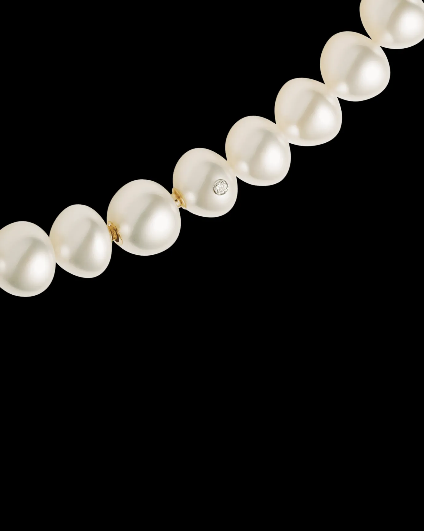 Strand Necklaces & Bracelets | Necklaces & Pendants^Paspaley Triangle Pearl Strand Necklace | 12-16mm Triangle Pearls and Signature Diamond YellowGold