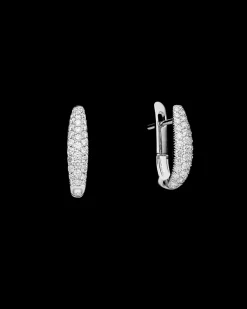 Earrings & Studs^Paspaley Pavé Diamond Horseshoe Earrings | Diamonds and White Gold WhiteGold