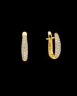 Earrings & Studs^Paspaley Pavé Diamond Horseshoe Earrings | Diamonds and Yellow Gold YellowGold