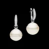 Earrings & Studs^Paspaley Pavé Diamond Pearls My Way Earrings | 14mm Circle Pearls, Diamonds and White Gold WhiteGold