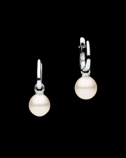 Earrings & Studs^Paspaley Pearls My Way Pearl Earrings | 10mm Oval Pearls, Diamonds, and White Gold WhiteGold