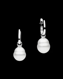 Earrings & Studs^Paspaley Pearls My Way Pearl Earrings | 12mm Circle Pearls, Diamonds, and White Gold WhiteGold