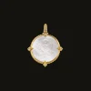 Chains, Charms & Accessories^Paspaley Petite Guided by Stars Coin Charm | Mother of Pearl, Diamonds, and Yellow Gold YellowGold