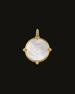 Chains, Charms & Accessories^Paspaley Petite Guided by Stars Coin Charm | Mother of Pearl, Diamonds, and Yellow Gold YellowGold
