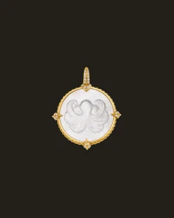 Chains, Charms & Accessories^Paspaley Petite Guided by Stars Coin Charm | Mother of Pearl, Diamonds, and Yellow Gold YellowGold
