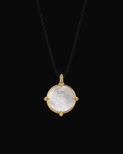 Chains, Charms & Accessories^Paspaley Petite Guided by Stars Coin Charm | Mother of Pearl, Diamonds, and Yellow Gold YellowGold