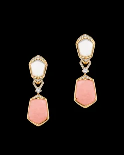 Earrings & Studs^Paspaley Pink Opal Megisti Earrings | Mother of Pearl, Pink Opals, and Yellow Gold YellowGold