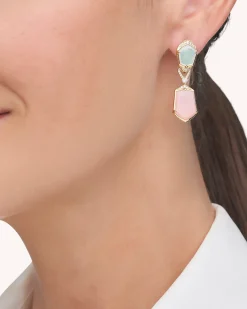 Earrings & Studs^Paspaley Pink Opal Megisti Earrings | Mother of Pearl, Pink Opals, and Yellow Gold YellowGold