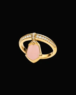 Rings^Paspaley Pink Opal Megisti Flip Ring | Mother of Pearl, Pink Opal, and Yellow Gold YellowGold