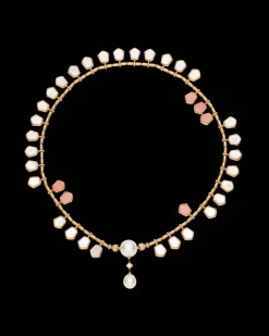 Necklaces & Pendants^Paspaley Pink Opal Megisti Pearl Collier | 9-12mm Drop Pearls, Mother of Pearl, and Yellow Gold YellowGold