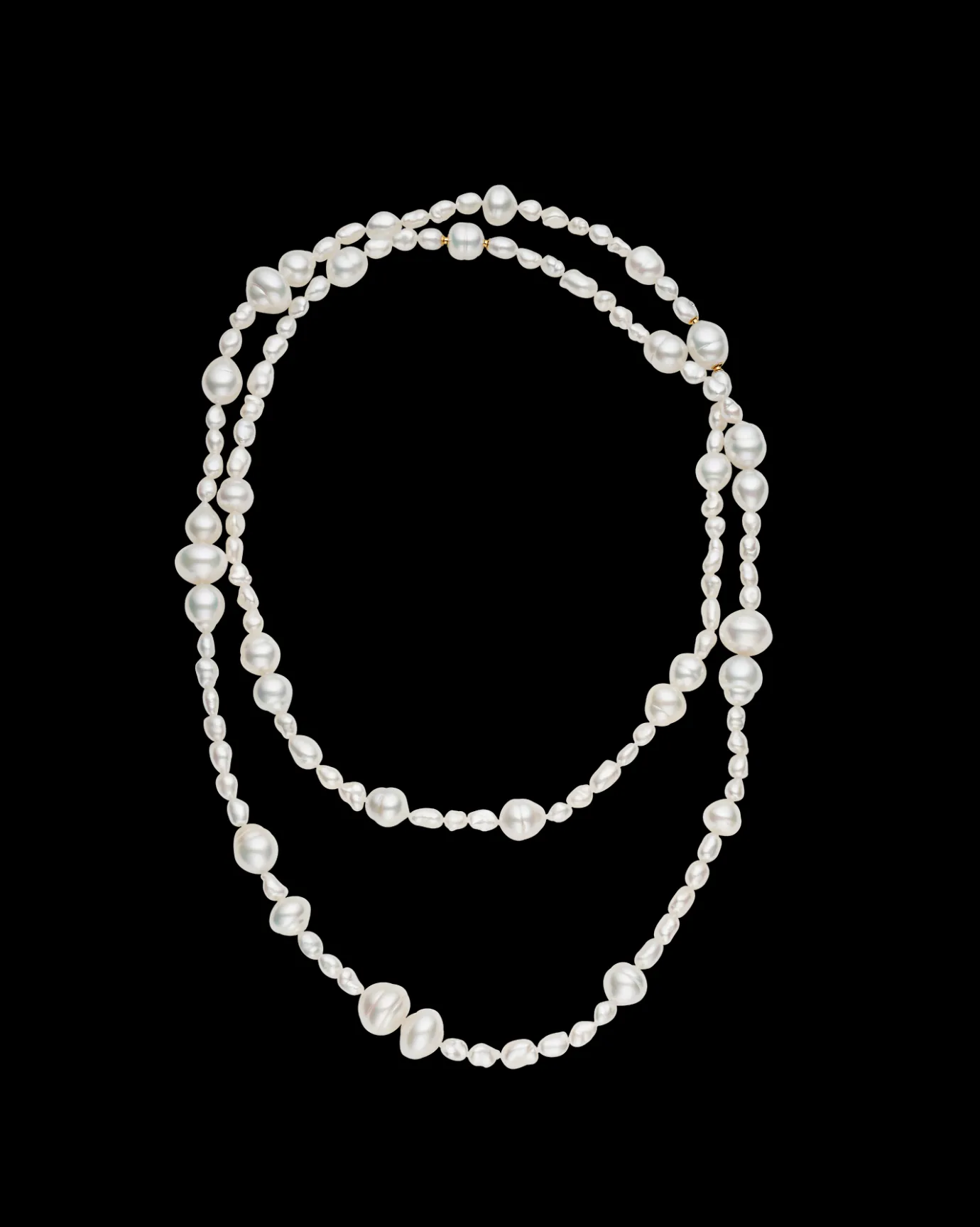 Strand Necklaces & Bracelets | Necklaces & Pendants^Paspaley Rhapsody 25 Strand Necklace | 6-15mm Pearls, Signature Diamond, and Yellow Gold YellowGold