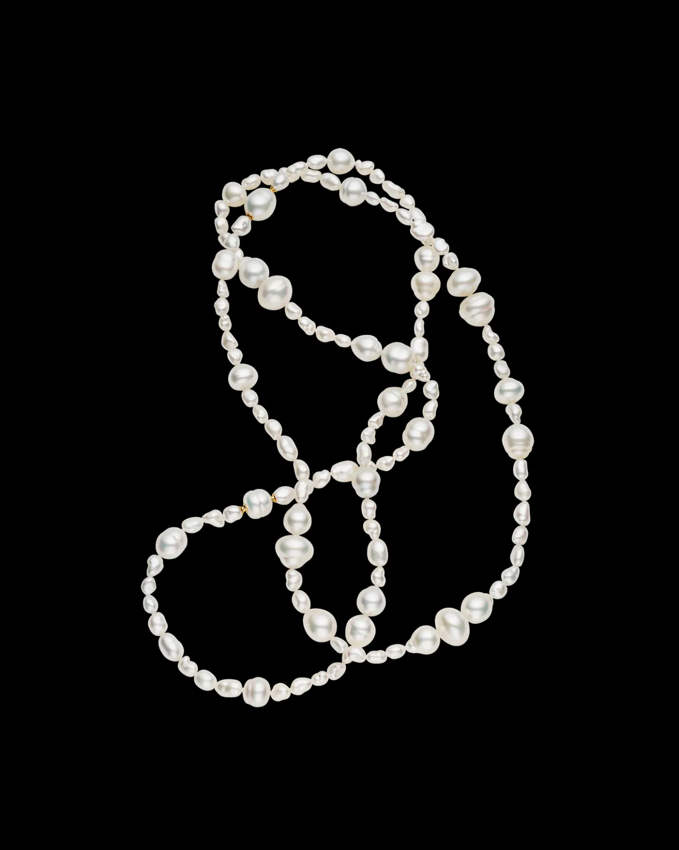 Strand Necklaces & Bracelets | Necklaces & Pendants^Paspaley Rhapsody 25 Strand Necklace | 6-15mm Pearls, Signature Diamond, and Yellow Gold YellowGold