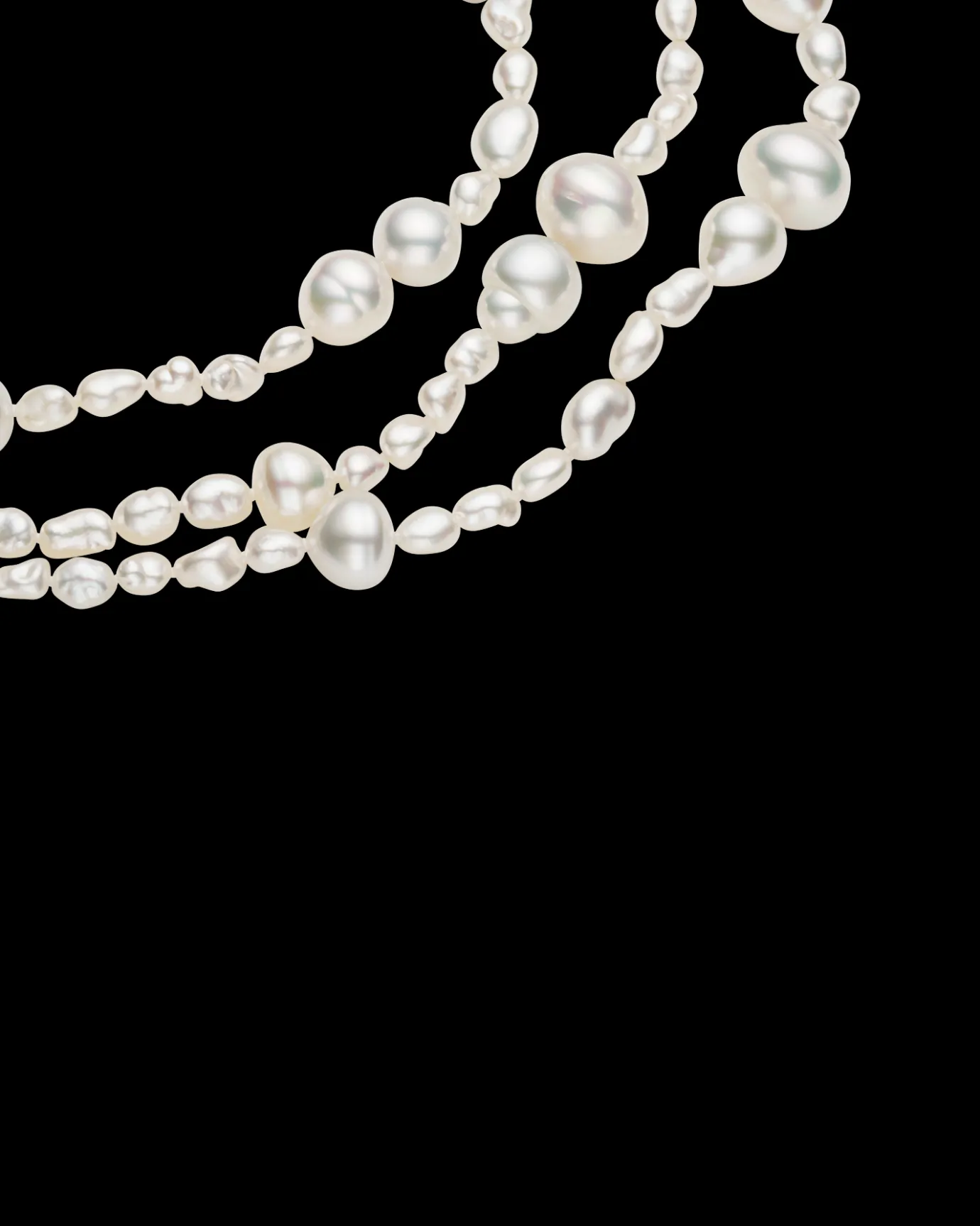 Strand Necklaces & Bracelets | Necklaces & Pendants^Paspaley Rhapsody 25 Strand Necklace | 6-15mm Pearls, Signature Diamond, and Yellow Gold YellowGold