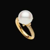 Rings^Paspaley Rockpool Pearl Ring | 11mm Round Pearl, Diamonds, and Yellow Gold YellowGold