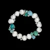 Bracelets^Paspaley Rockpool Pebble Pearl Bracelet | 10mm Keshi Pearls, Aquamarines, and Platinum