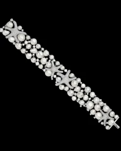 Bracelets^Paspaley Rockpool Starfish Pearl Bracelet | 5-10mm Keshi Baroque Pearls, Diamonds, and Platinum