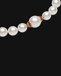 Clasps & Brooches^Paspaley Ruby Rondelle Pearl Clasp | 13mm Round Pearl, Rubies, and Yellow Gold YellowGold