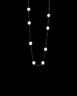 Necklaces & Pendants^Paspaley Ruby Touchstone Rope Pearl Necklace | 12mm Button Pearls, Rubies, and Yellow Gold YellowGold