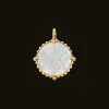 Chains, Charms & Accessories^Paspaley Sagittarius Coin Charm | Mother of Pearl, Diamonds, and Yellow Gold YellowGold