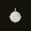Chains, Charms & Accessories^Paspaley Scorpio Coin Charm | Mother of Pearl, Diamonds, and Yellow Gold YellowGold