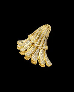 Clasps & Brooches^Paspaley Sea Shell Diamond Clasp | Diamonds and Yellow Gold YellowGold