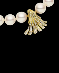 Clasps & Brooches^Paspaley Sea Shell Diamond Clasp | Diamonds and Yellow Gold YellowGold